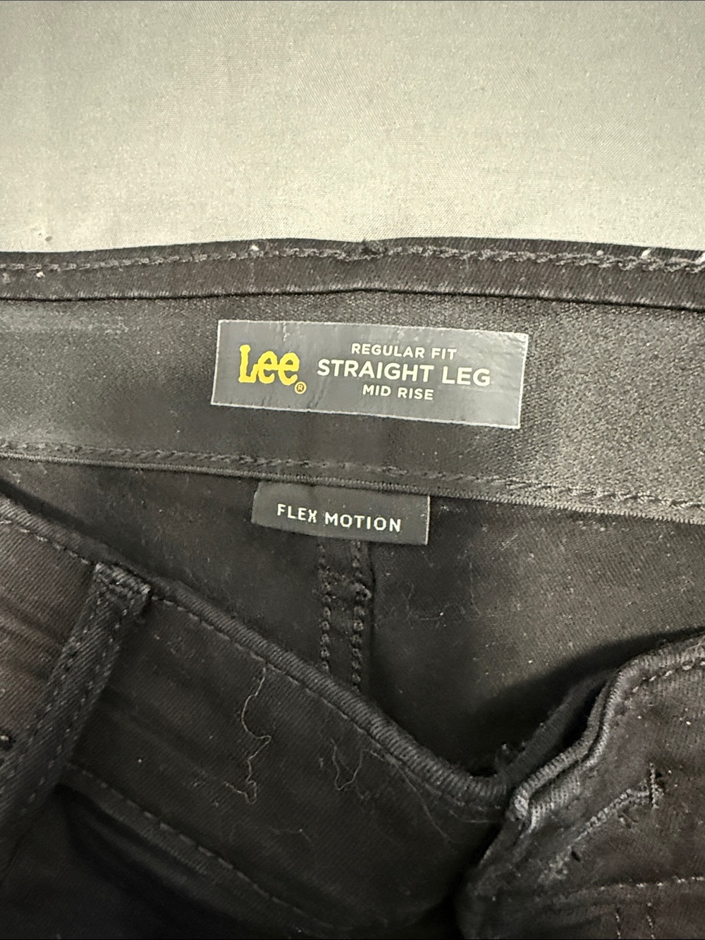 Lee Straight Leg Mid Rise Jeans in Black